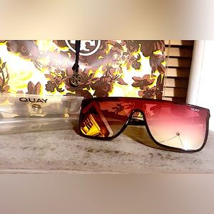 Quay Australia Nightfall Tortoise Coral Polarized Sunglasses